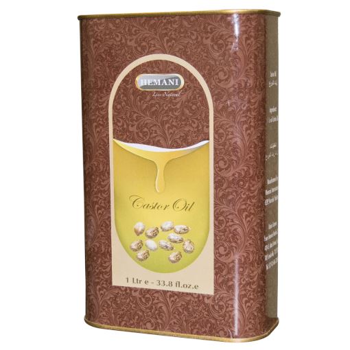 Hemani Herbal Castor Oil Hemani 1L - Metal Tin 