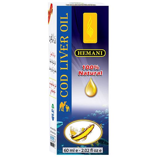 Hemani Herbal Cod Liver Oil Herbal Oils Hemani 60ml 