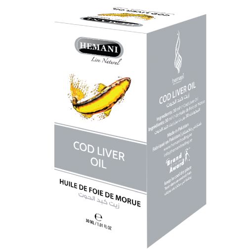 Hemani Herbal Cod Liver Oil Herbal Oils Hemani 30ml 