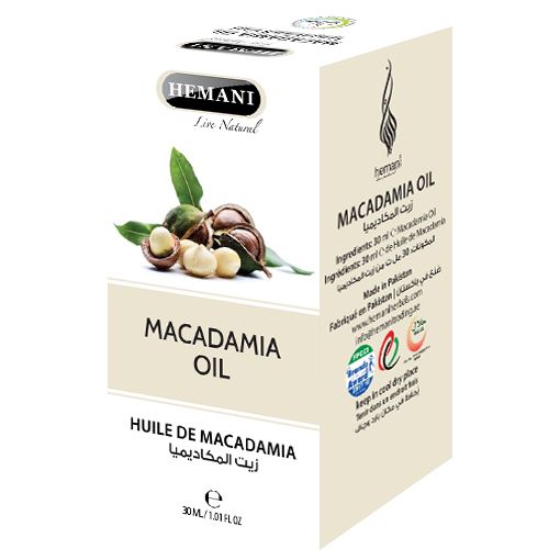 Hemani Herbal Macadamia Oil - 30 ml Herbal Oils Hemani 