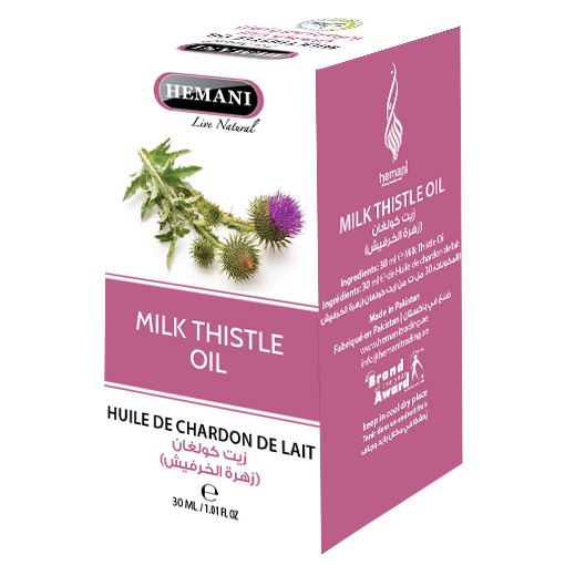 Hemani Herbal Milk Thistle Oil - 30 ml Herbal Oils Hemani 